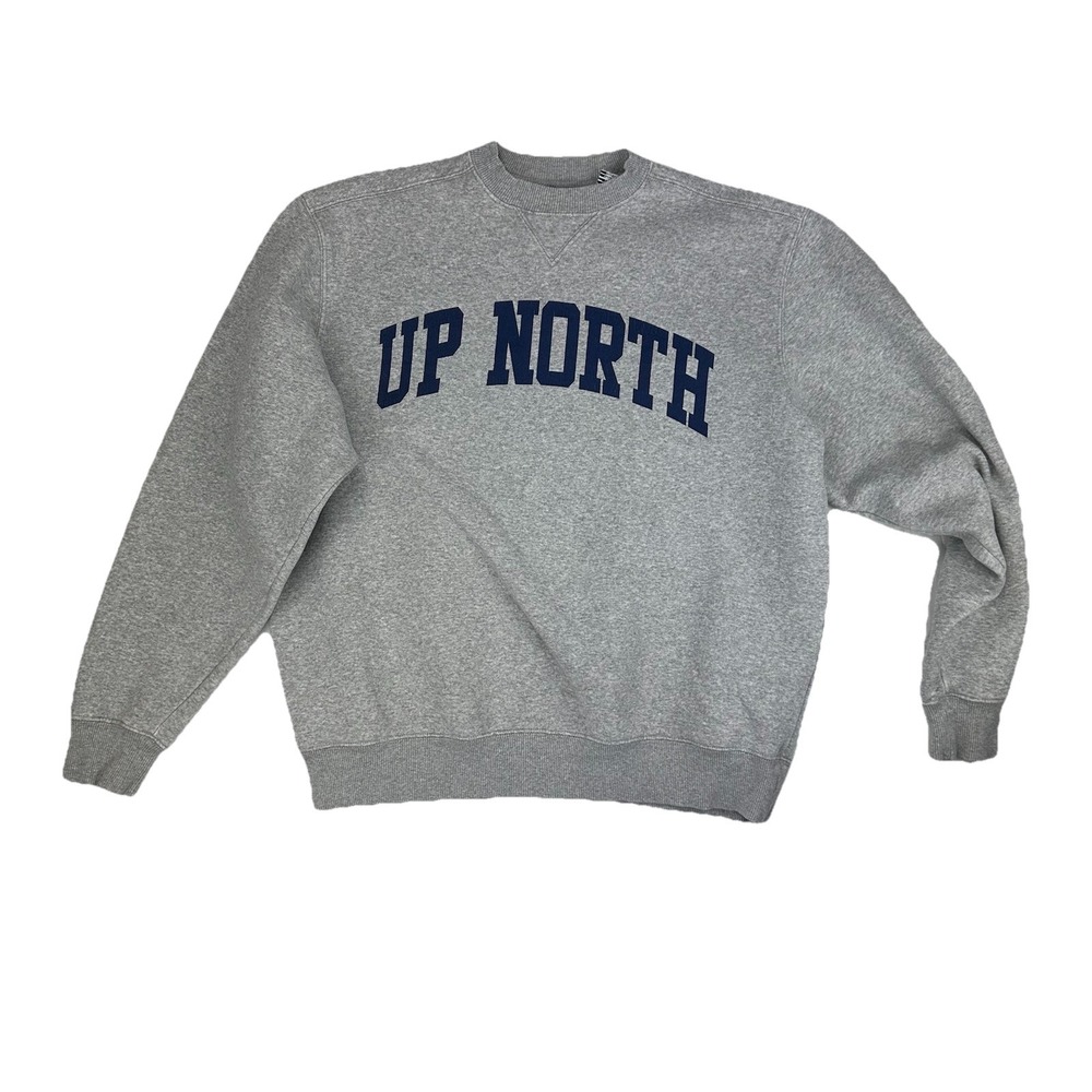 Timeout Timeless Sportswear "Up‎ North" Crewneck Sweatshirt Women's XS Gray